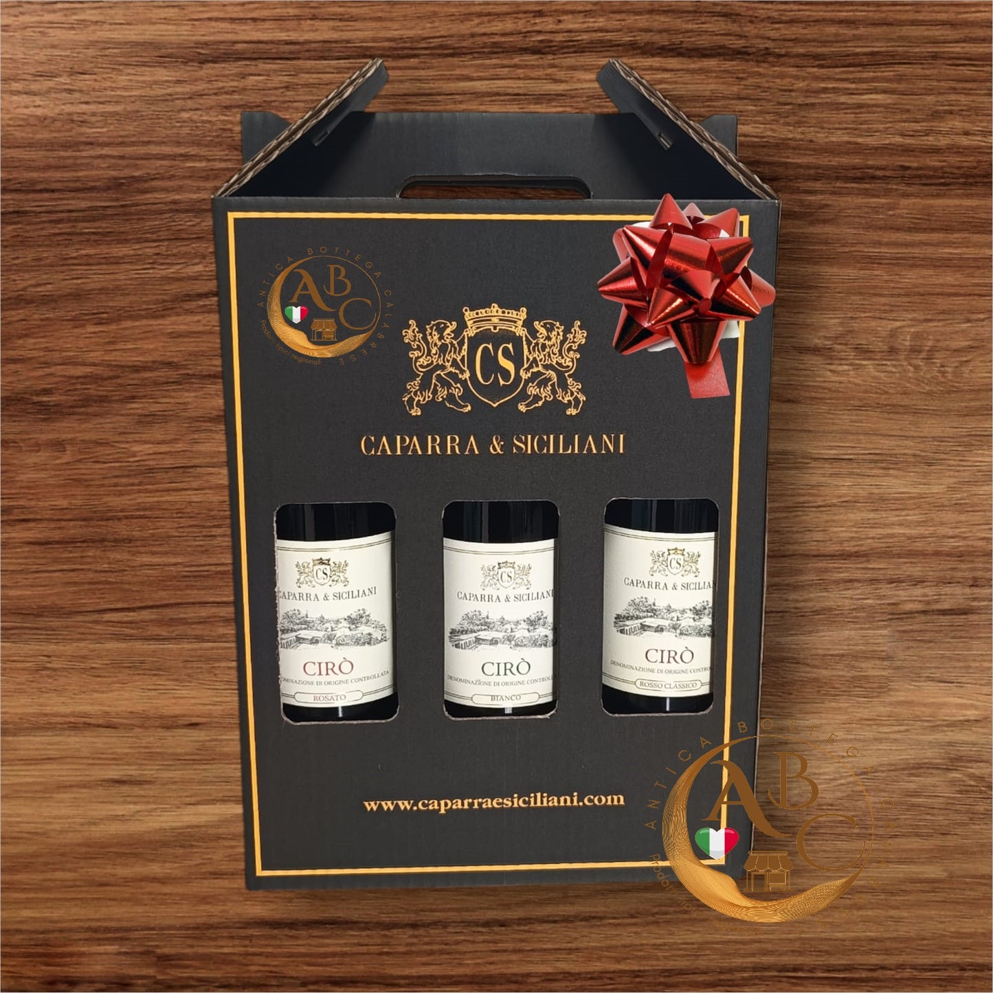 Cirò Bianco Rosato Rosso 2x in Box cantina Caparra & Siciliani.