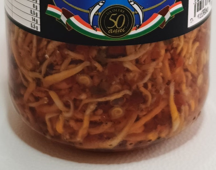 CAPRICCIO DI PESCE MARINATO PICCANTE (Rosamarina Marinata) 100 e 200 gr