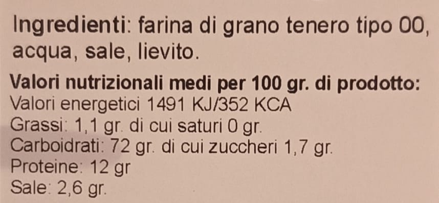 FRESE BIANCHE TRADIZIONALI