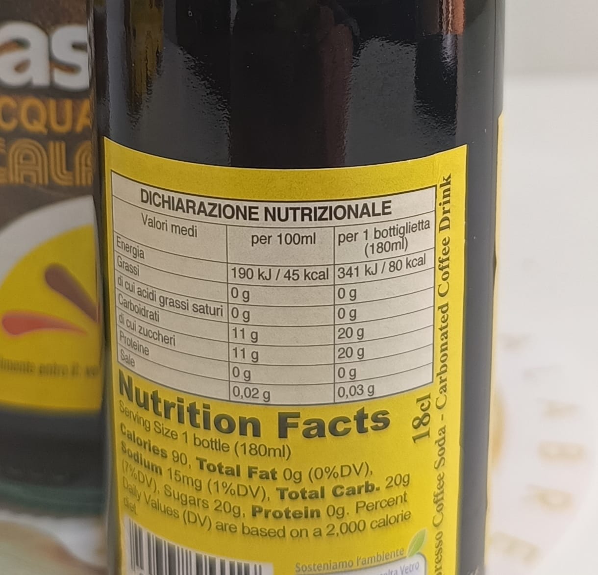 BRASILENA BIBITA ANALCOLICA AL CAFFE'