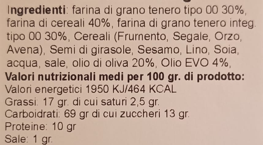 TARALLINI MULTICEREALI CALABRESI