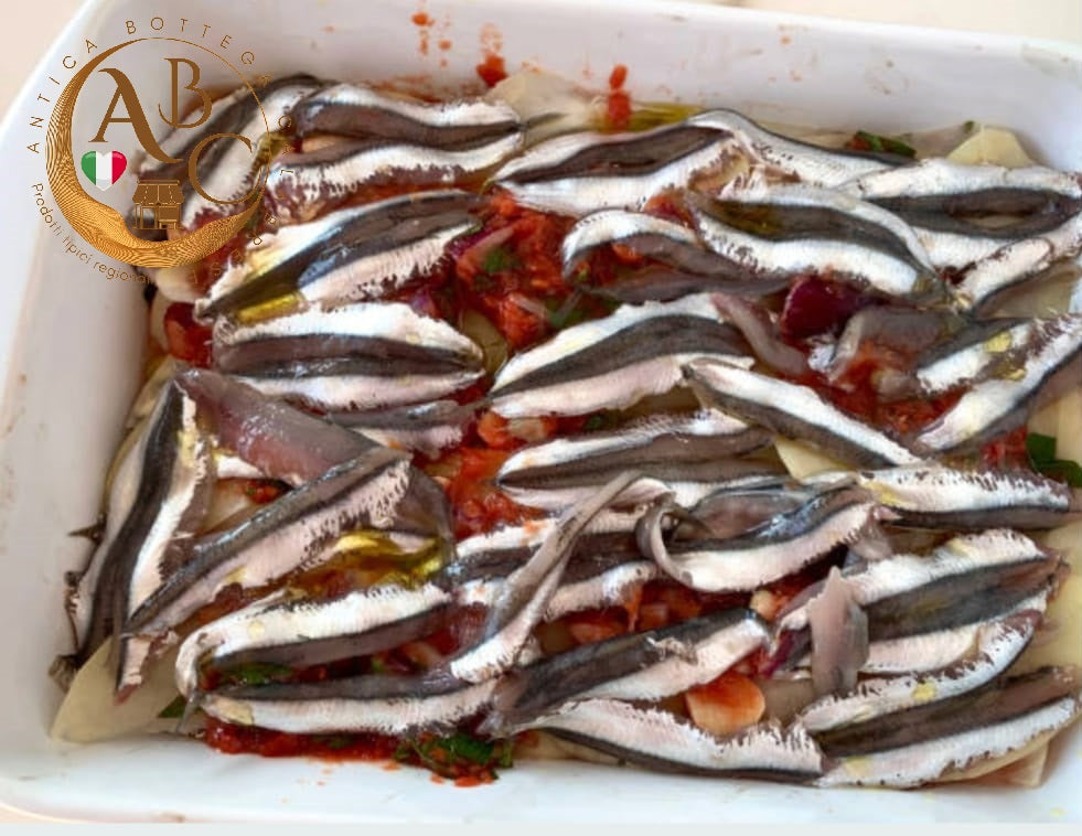 FILETTI DI ACCIUGHE PICCANTI 200 gr. vasetto vetro