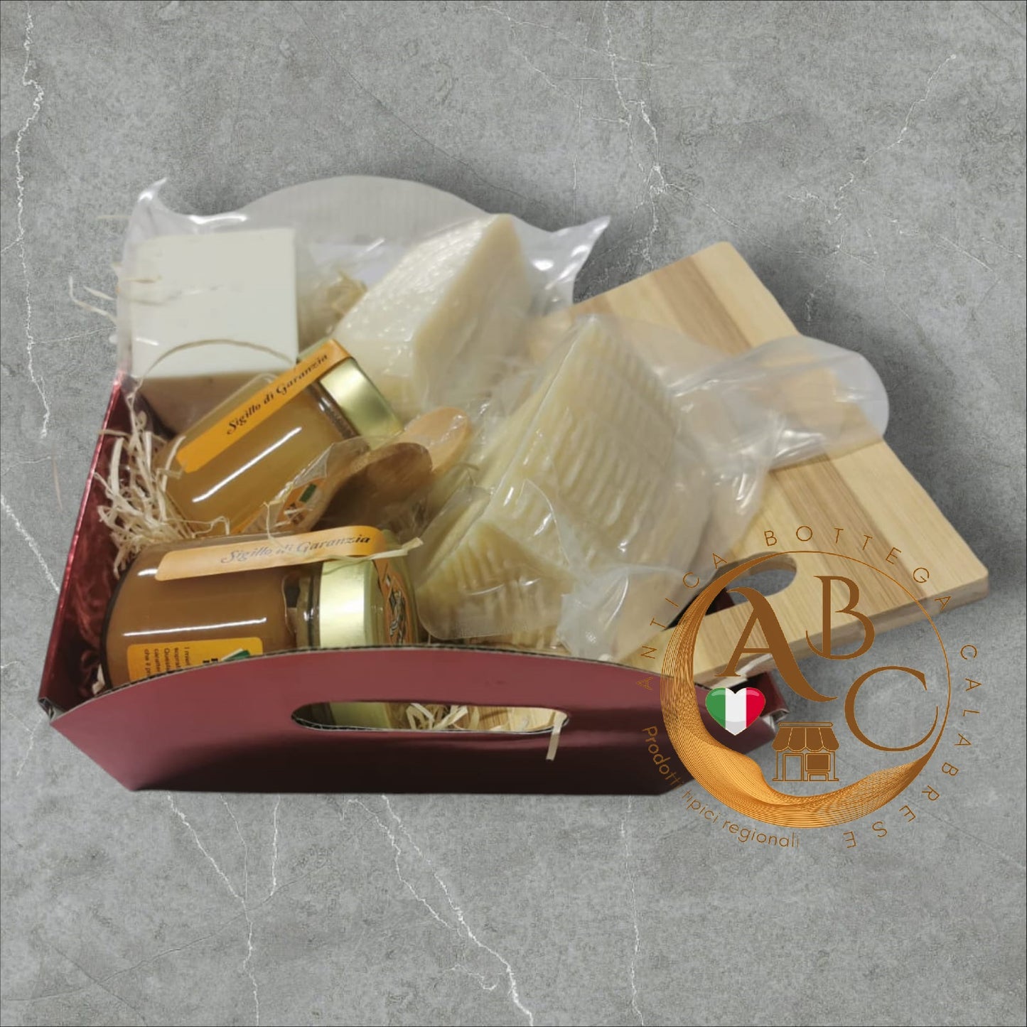 CESTA BOX FORMAGGI E MIELE ALLA CALABRESE