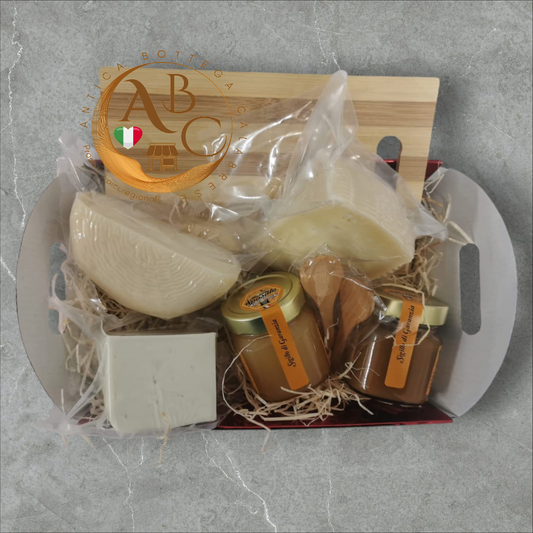 CESTA BOX FORMAGGI E MIELE ALLA CALABRESE