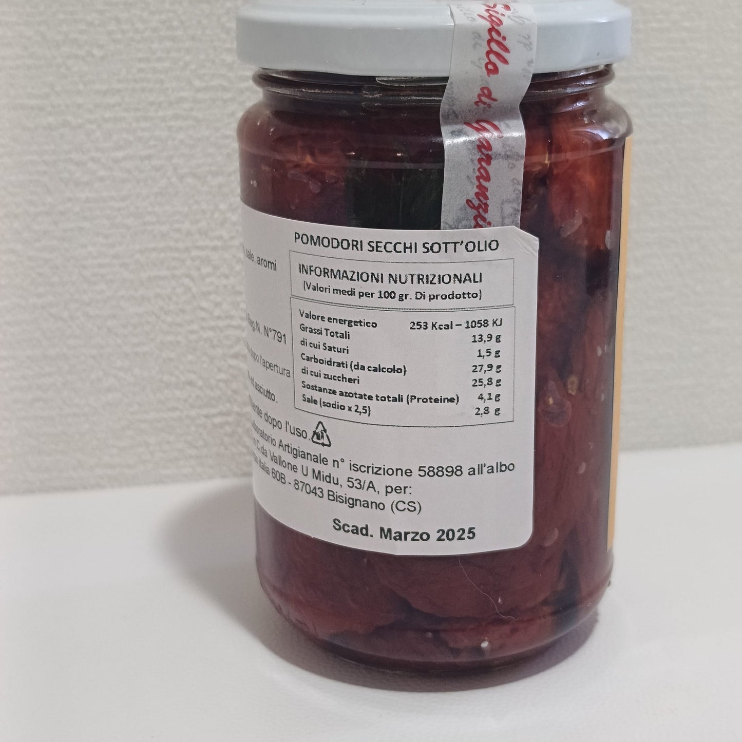 POMODORI CALABRESI SECCHI SOTT'OLIO 290 gr.