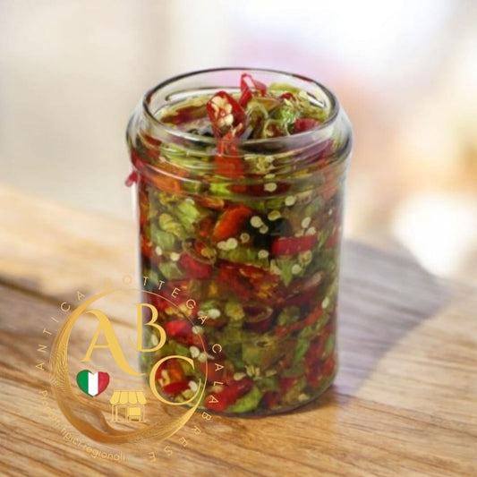 PEPERONCINO CALABRESE TRITATO SOTT'OLIO VASETTO 290 GR.