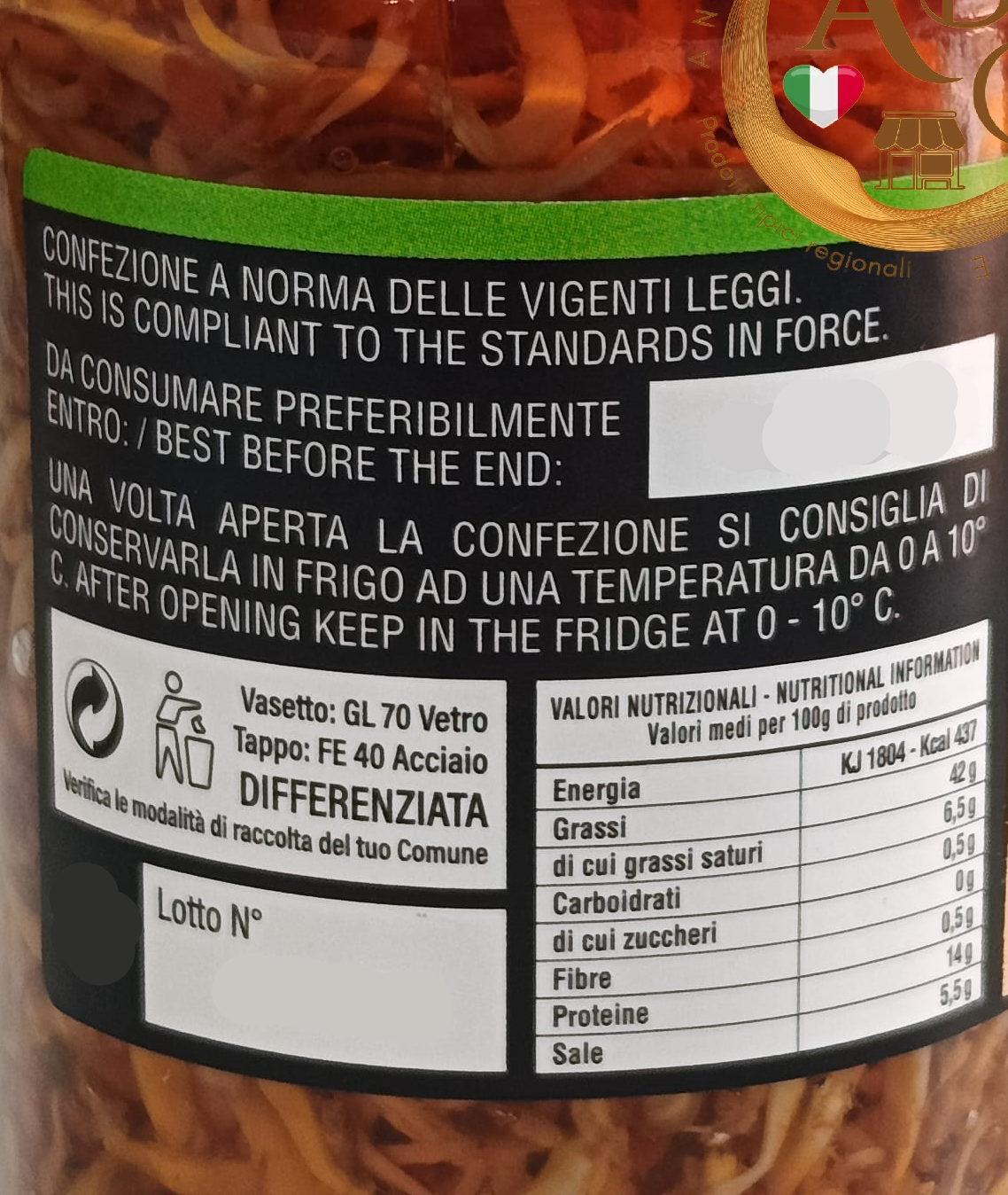 CAPRICCIO DI PESCE MARINATO PICCANTE 200 gr